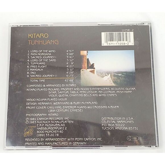 Kitaro – Tunhuang Music Audio Cd - Picture 3 of 3